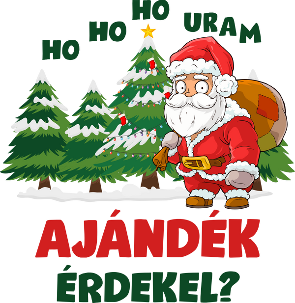 ho ho ho uram hölgyem ajándék érdekel karácsony christmas-07_zöld piros