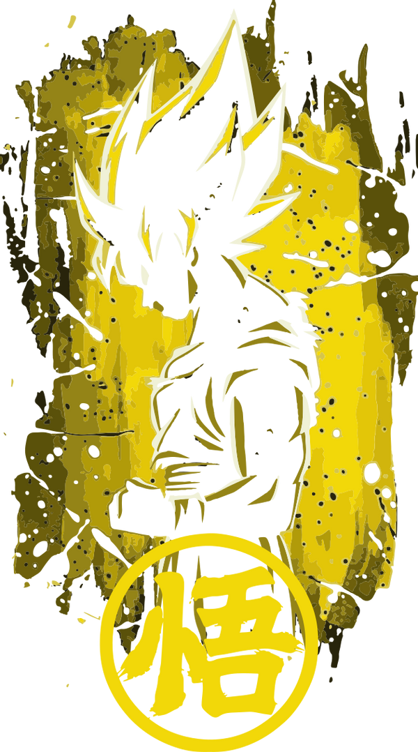 dragon ball goku sárga-02